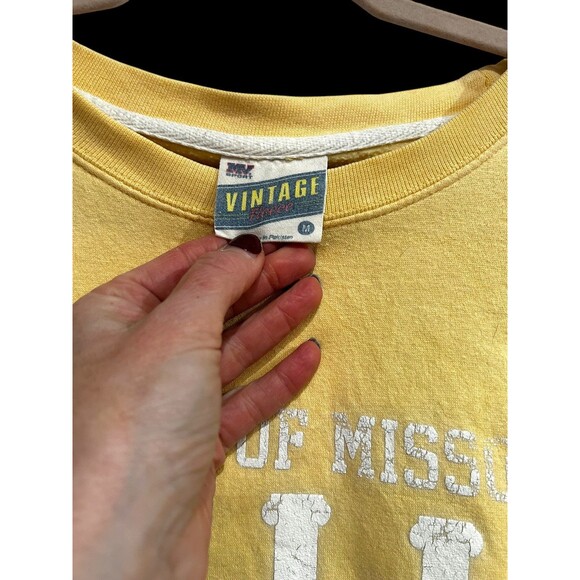 Vtg MV Sports University of Missouri MU Crewneck Sweatshirt Med Distressed READ - Picture 6 of 12